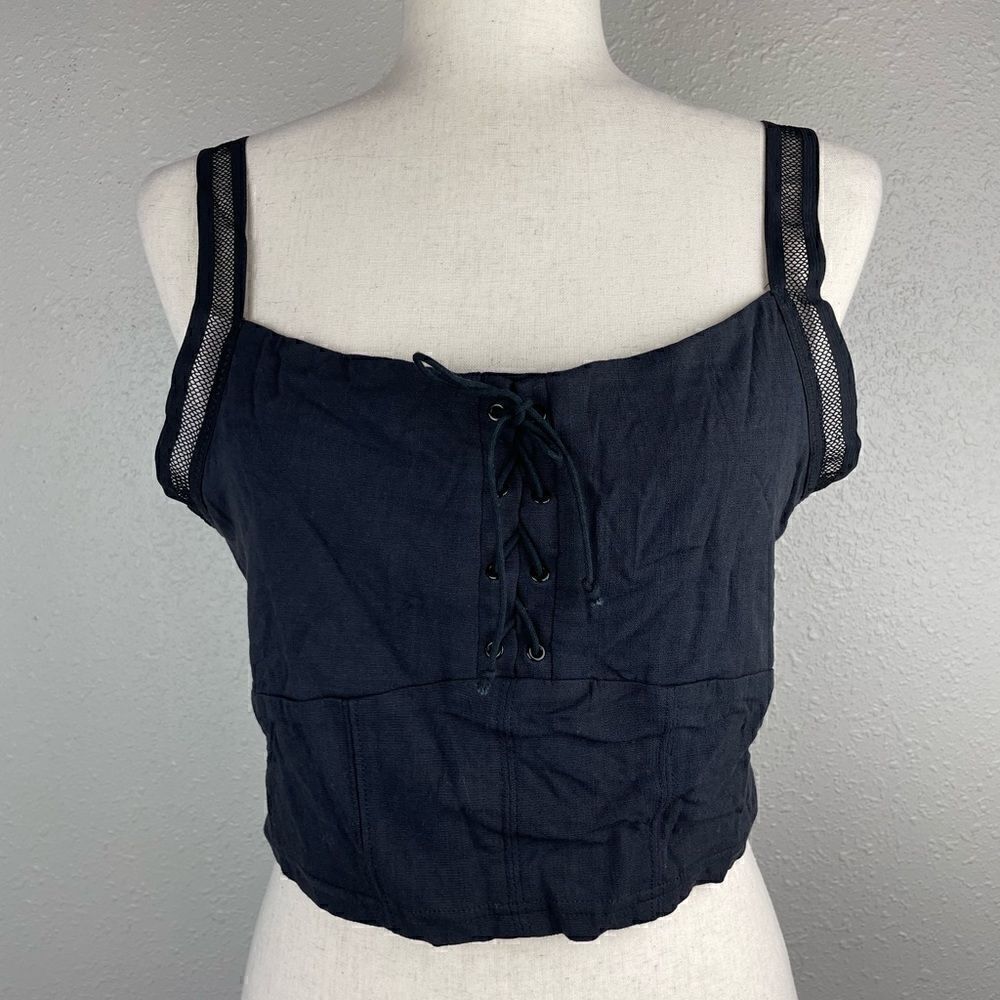 NWT Free People Intimately Lace Up Halter Top Size XL